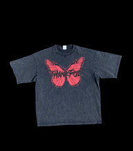 Load image into Gallery viewer, Butterfly tee (Black+red logo)
